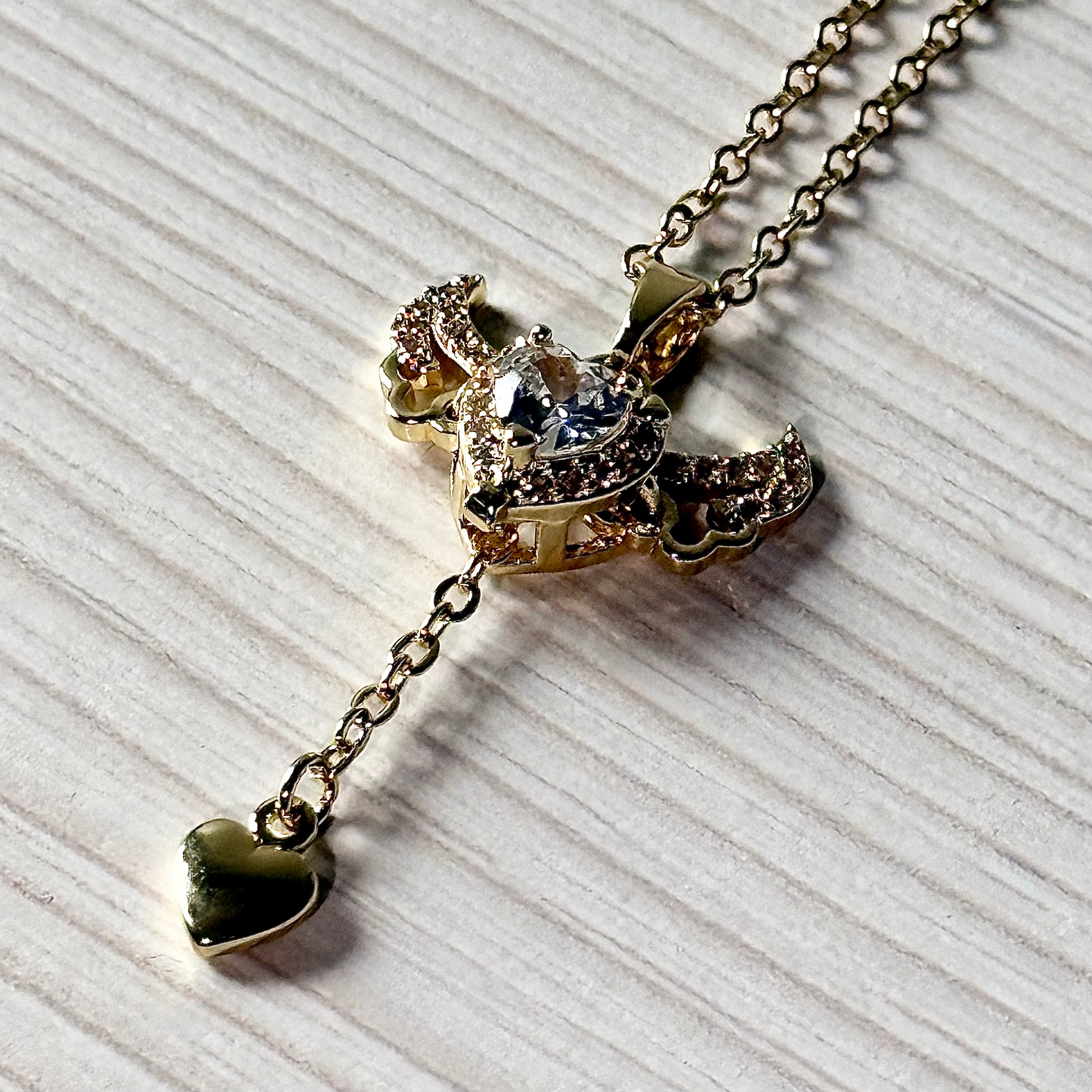 Aile – Gold Winged Heart Necklace